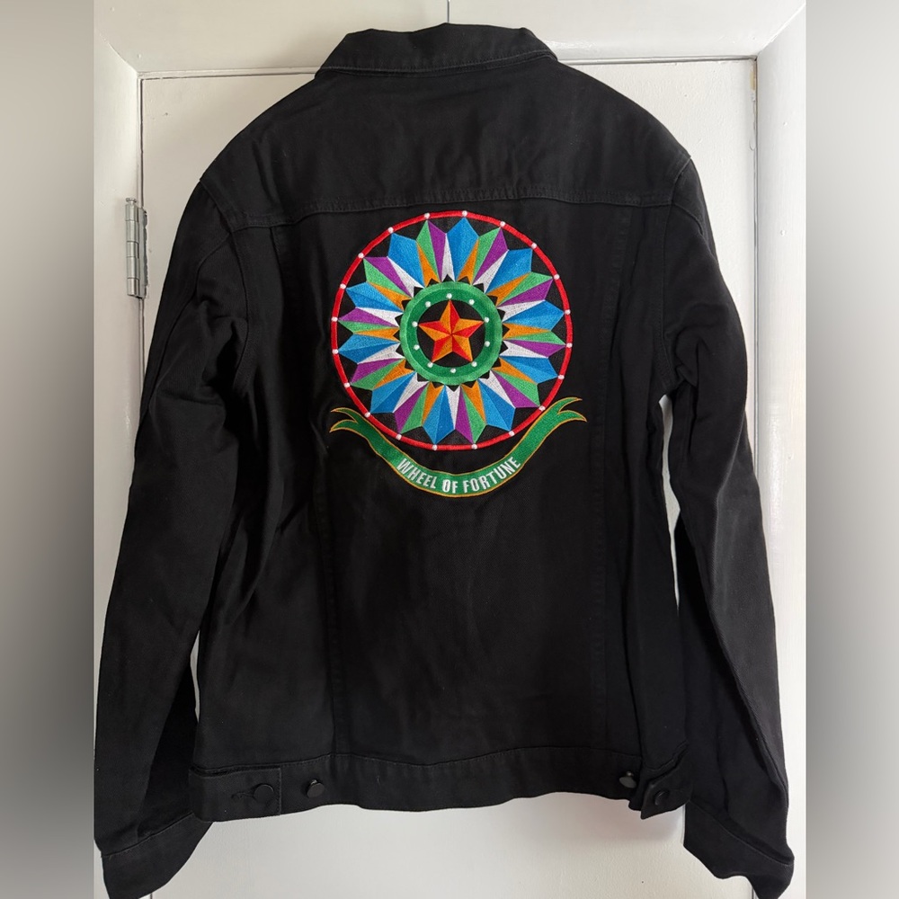 Wheel of Fortune Black Denim Jacket